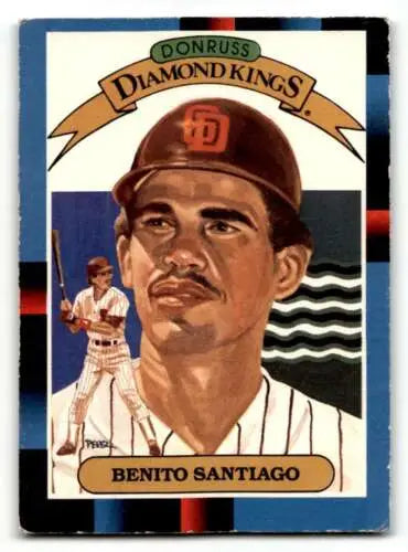 Benito Santiago baseball card 1988 Donruss with original gloss, San Diego Padres