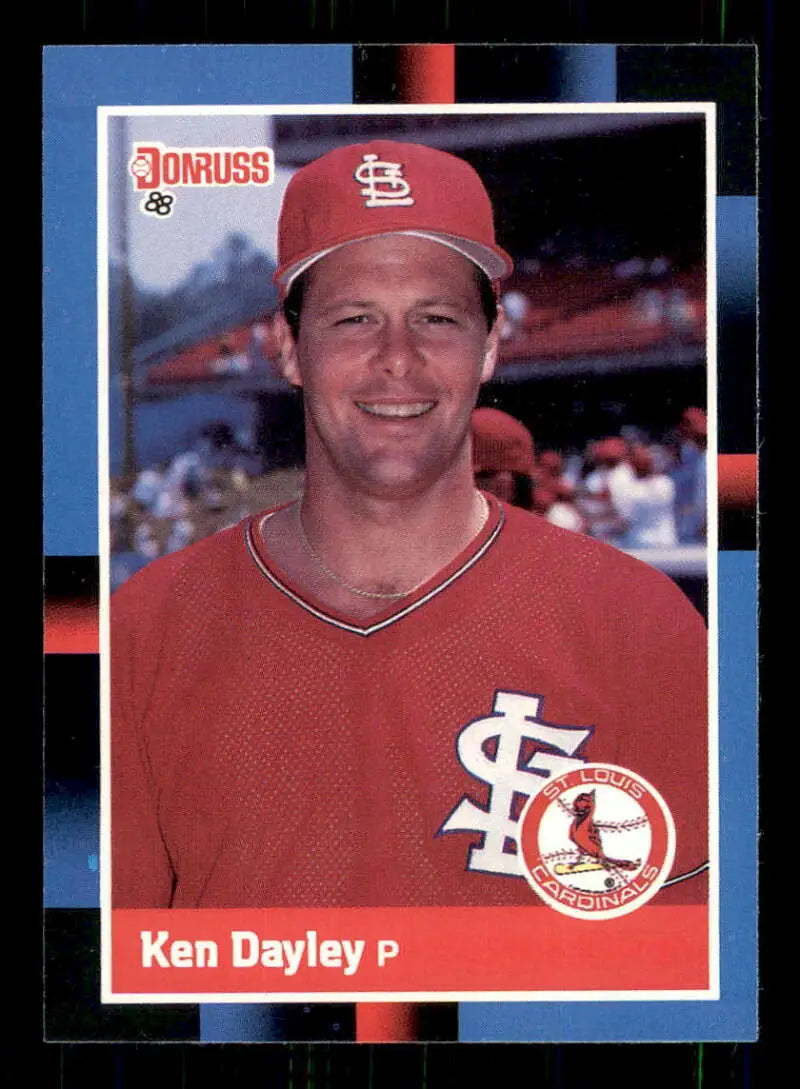 1988 Donruss #357 Ken Dayley EX St. Louis Cardinals Baseball Card for trading cards collection