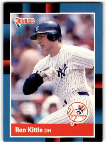 1988 Donruss #422 Ron Kittle NM Near Mint baseball card with original gloss Yankees memorabilia