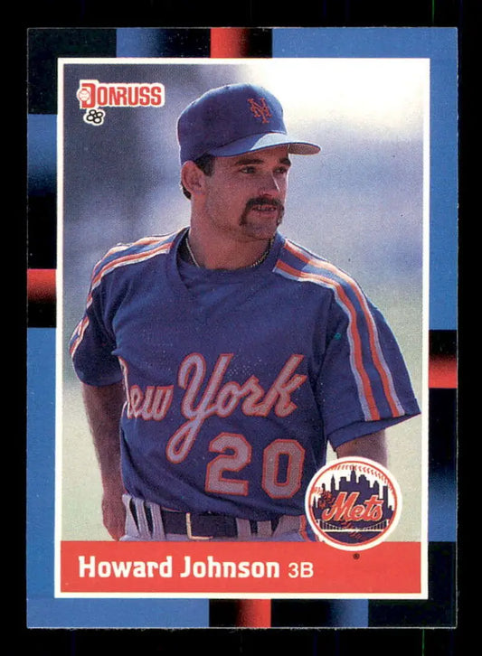 1988 Donruss #569 Howard Johnson New York Mets Baseball Card featuring player number 20