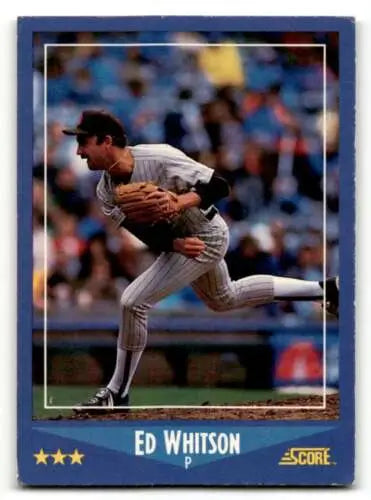 1988 Score #167 Ed Whitson San Diego Padres Baseball Card in original gloss condition