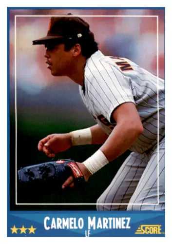 1988 Score #181 Carmelo Martinez EX/NM Baseball Card with original gloss Padres