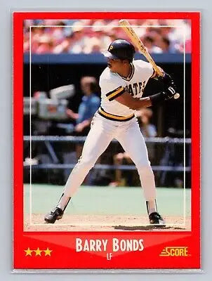 Barry Bonds baseball card 1988 Score #265 available at flat rate pricing