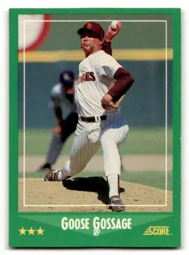 Goose Gossage San Diego Padres baseball card with original gloss from 1988 Score