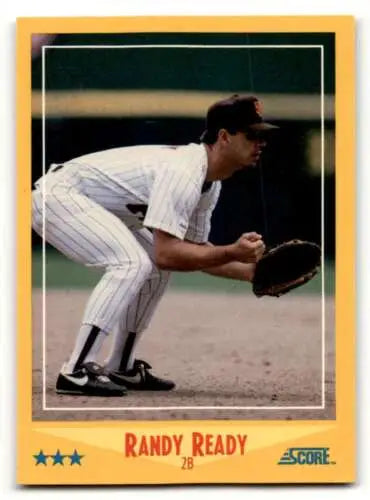 Randy Ready San Diego Padres baseball card with original gloss from 1988 Score #512