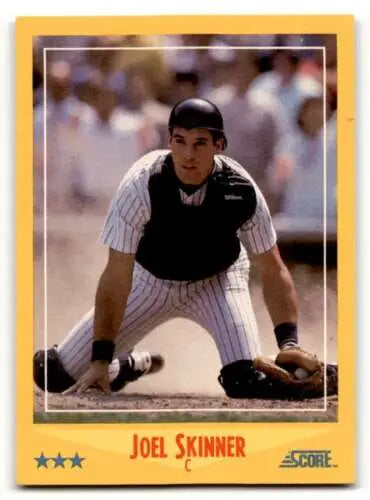 Joel Skinner 1988 Score #532 New York Yankees Baseball Card original gloss condition