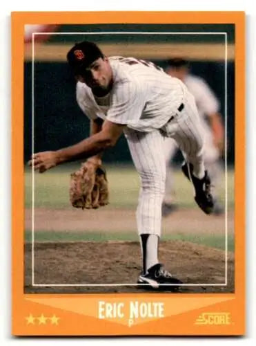 Eric Nolte San Diego Padres Baseball Card with original gloss 1988 Score #568