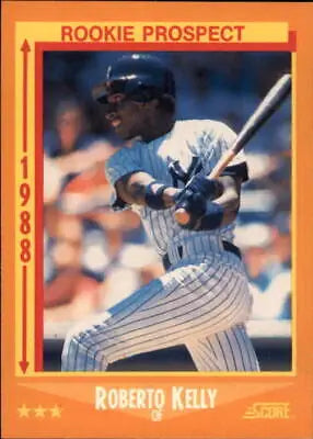 Roberto Kelly Rookie baseball card 1988 Score #634 New York Yankees NM-MT condition