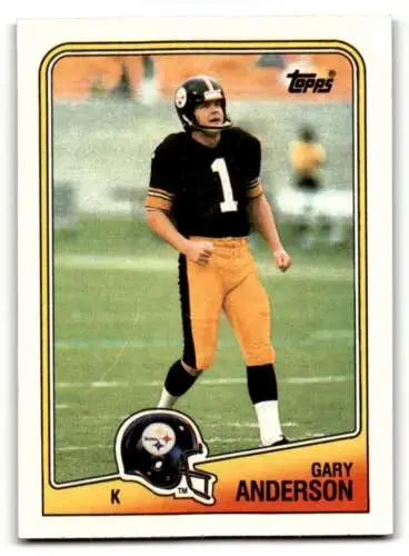 Gary Anderson Pittsburgh Steelers football card 1988 Topps original gloss EX condition