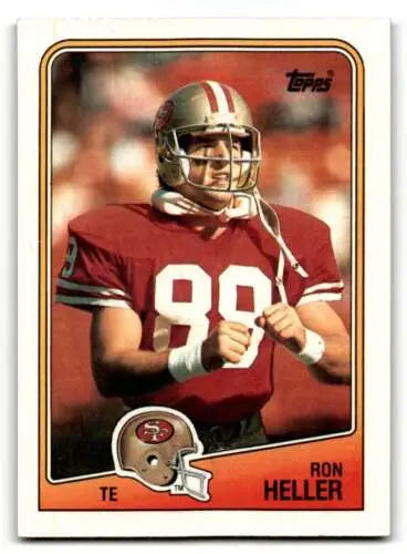 Ron Heller football card from 1988 Topps original gloss San Francisco 49ers #45