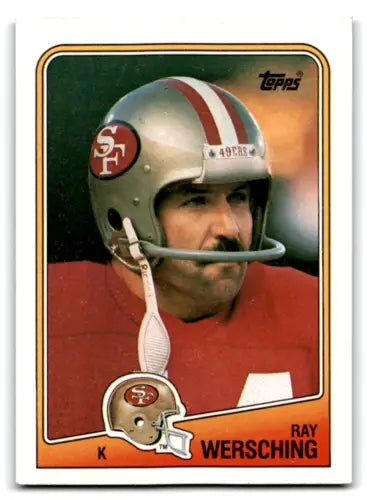 Ray Wersching 1988 Topps #46 football card in excellent condition, original gloss, 49ers