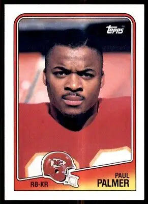 Paul Palmer football card 1988 Topps Rookie Kansas City Chiefs #364 text-align center