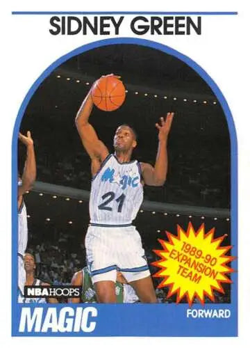 Sidney Green basketball card 1989-90 Hoops #305 original gloss NM condition