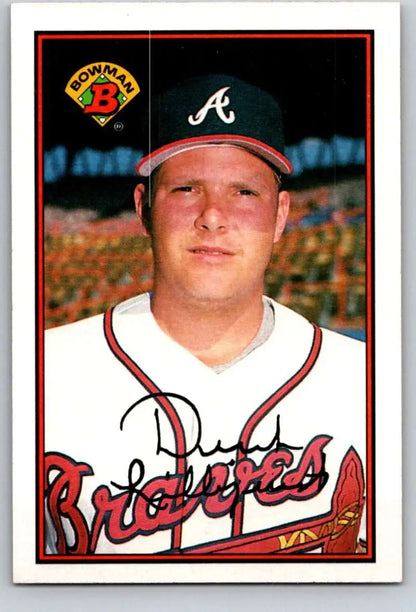 Derek Lilliquist Atlanta Braves baseball card featuring team cap and uniform