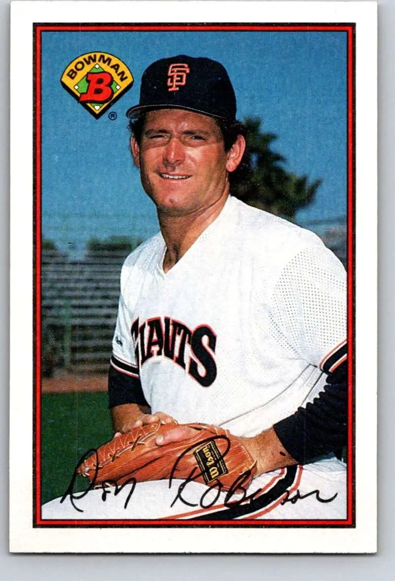 Baseball card of Don Robinson in San Francisco Giants uniform, 1989 Bowman #463