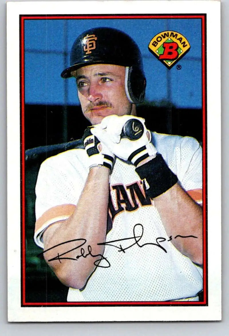 Robby Thompson 1989 Bowman baseball card featuring San Francisco Giants player in uniform