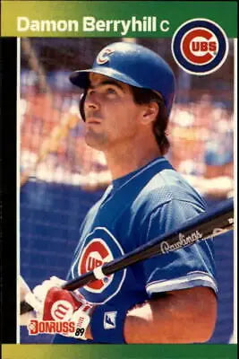 Damon Berryhill Chicago Cubs MLB Baseball Card 1989 Donruss #275 in Near Mint condition