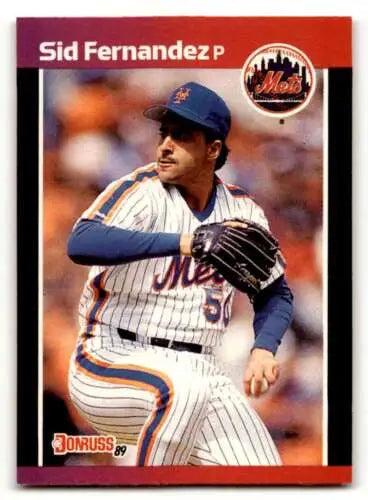 1989 Donruss #471 Sid Fernandez New York Mets baseball card with original gloss