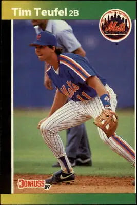 Tim Teufel New York Mets MLB baseball card from 1989 Donruss #507 in NM condition