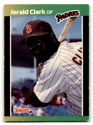 1989 Donruss #599 Jerald Clark San Diego Padres baseball card with original gloss