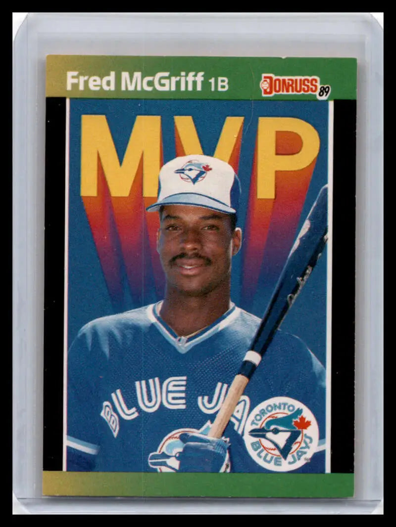 MVP 1989 Donruss Fred McGriff Toronto Blue Jays Baseball Card in NM-MT condition