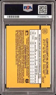 Graded 1989 Donruss Curt Schilling #635 Baseball Card PSA 6 for collectors