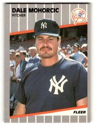 Dale Mohorcic New York Yankees baseball card with original gloss features