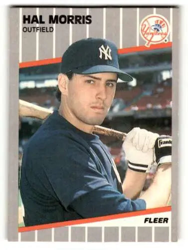 Hal Morris 1989 Fleer #260 New York Yankees baseball card with original gloss