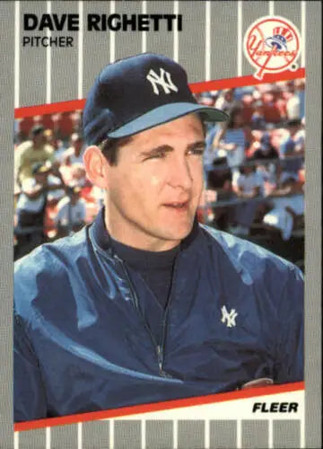 1989 Fleer #267 Dave Righetti Yankees card in original gloss, highly collectible