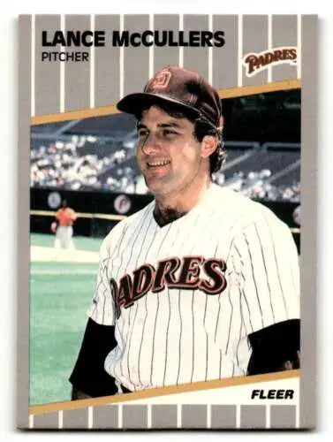 1989 Fleer #312 Lance McCullers San Diego Padres Baseball Card Original Gloss NM-M