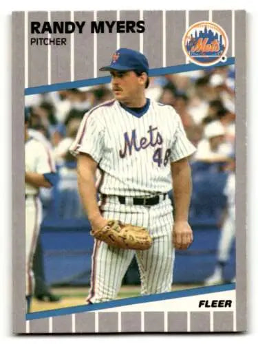 1989 Fleer #46 Randy Myers New York Mets Baseball Card with original gloss and NM condition