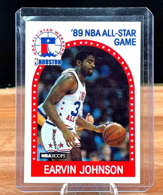 Earvin Magic Johnson 1989 NBA Hoops All-Star Game basketball card #166