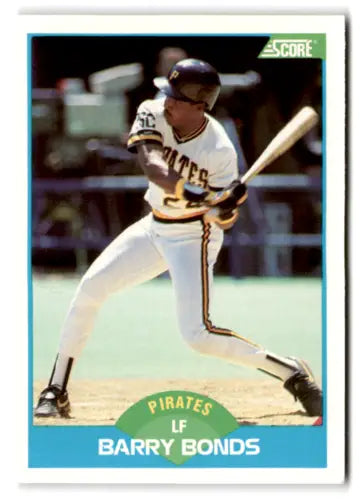 Barry Bonds baseball card 1989 Score #127 in excellent condition, featuring the Pirates