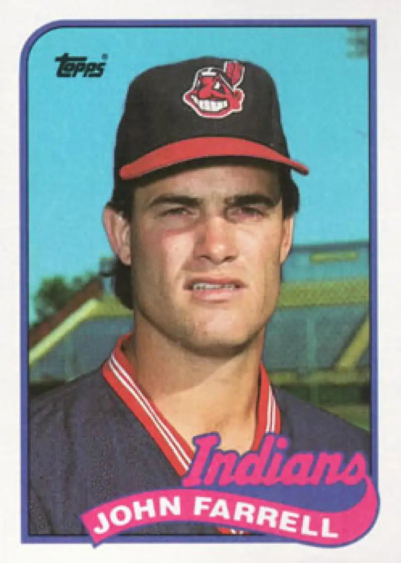 1989 Topps #227 John Farrell NM-MT Cleveland Indians Baseball Card Image 1