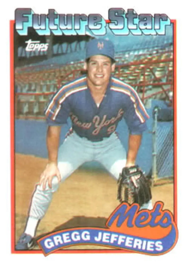 Vintage Topps Future Star Baseball Card of Gregg Jefferies, New York Mets 233A