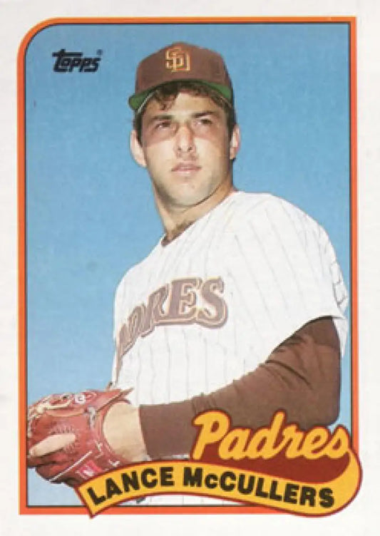 Vintage Topps baseball card of Lance McCullers in San Diego Padres uniform