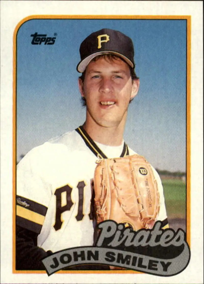 1989 Topps #322 John Smiley NM-MT Pittsburgh Pirates Baseball Card Image 1