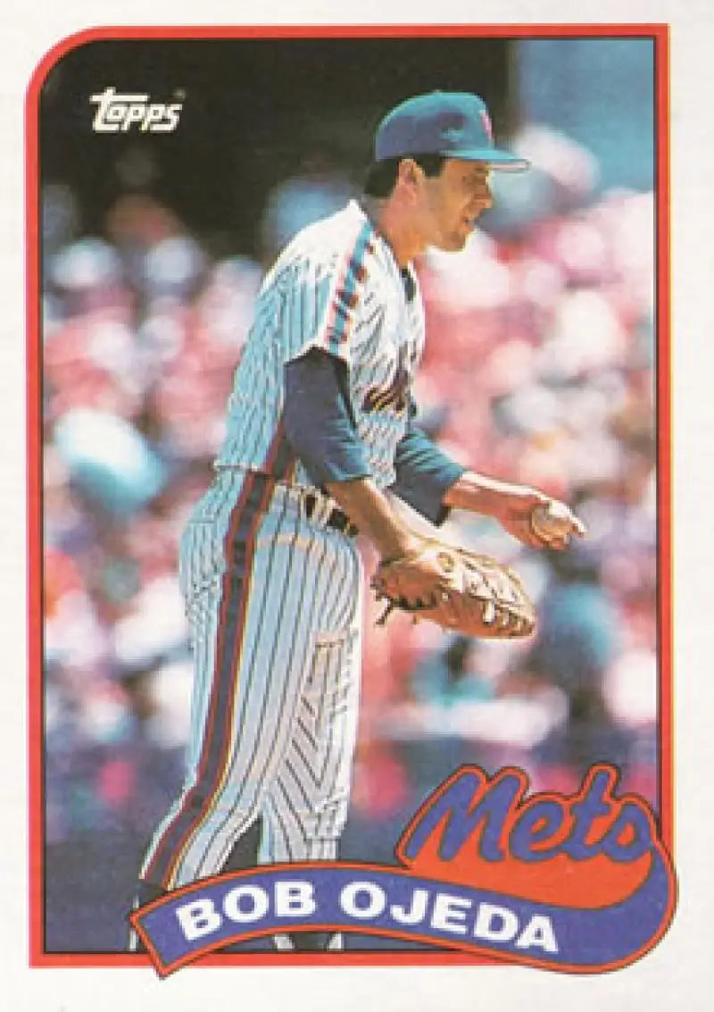 1989 Topps #333 Bob Ojeda NM-MT New York Mets Baseball Card Image 1