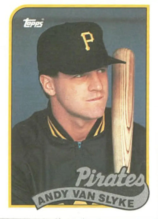 1989 Topps #350 Andy Van Slyke NM-MT Pittsburgh Pirates Baseball Card Image 1