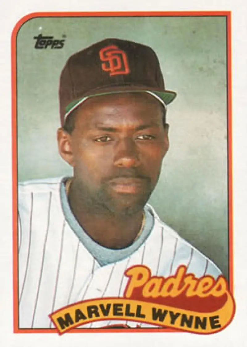 1989 Topps #353 Marvell Wynne NM-MT San Diego Padres Baseball Card Image 1