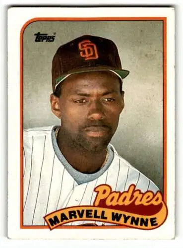 Marvell Wynne San Diego Padres baseball card 1989 Topps #353 original gloss EX/NM