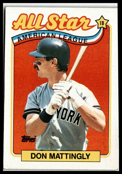 Don Mattingly trading card from 1989 Topps Collector’s Edition New York Yankees