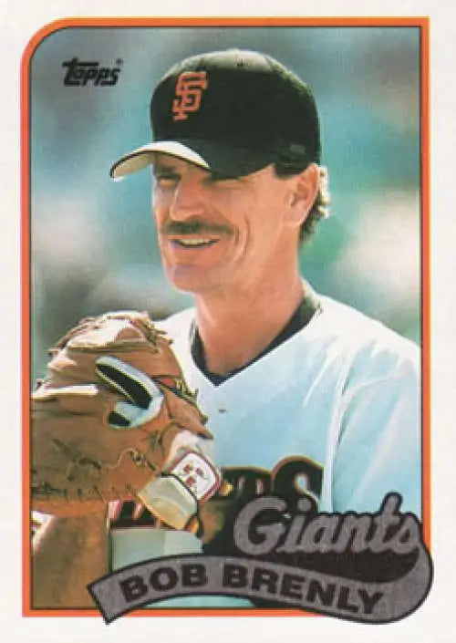 Baseball card of Bob Brenly in San Francisco Giants uniform, 1989 Topps #52