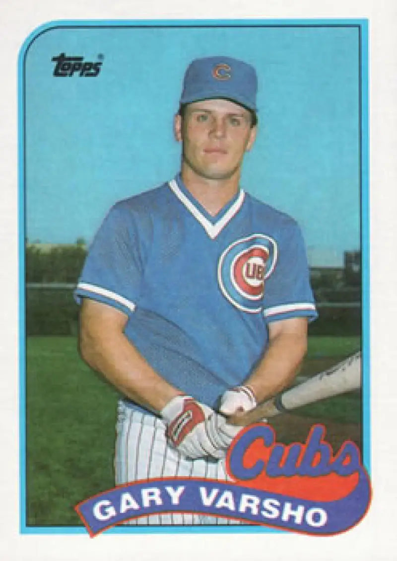 Vintage 1989 Topps #613 Gary Varsho Chicago Cubs Baseball Card in NM-MT condition