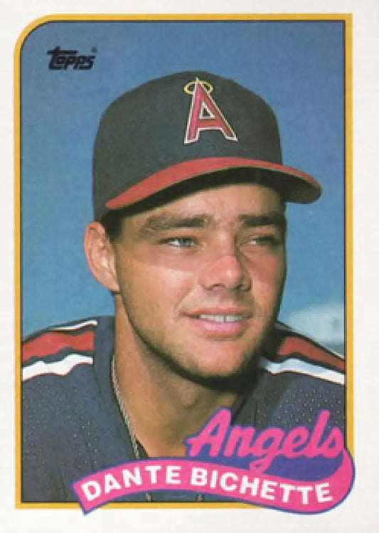 Dante Bichette California Angels baseball card from the 1989 Topps set