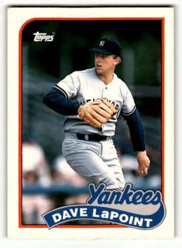 1989 Topps Traded #67T Dave LaPoint New York Yankees Baseball Card with original gloss