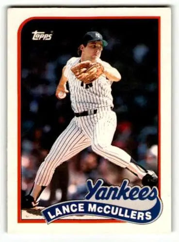 1989 Topps Traded #77T Lance McCullers New York Yankees Baseball Card original gloss