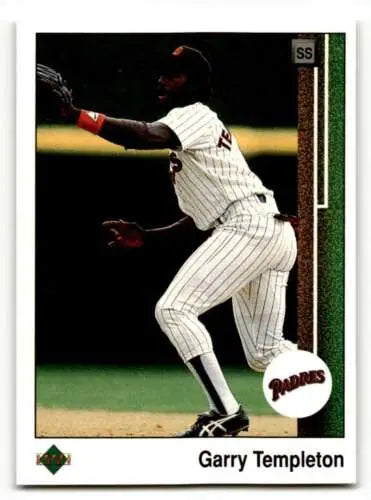 Garry Templeton baseball card from the 1989 Upper Deck San Diego Padres original gloss