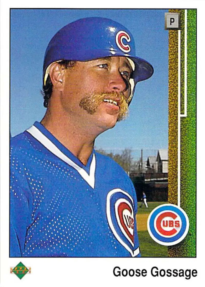 Rich Gossage in Chicago Cubs uniform featured on 1989 Upper Deck baseball card