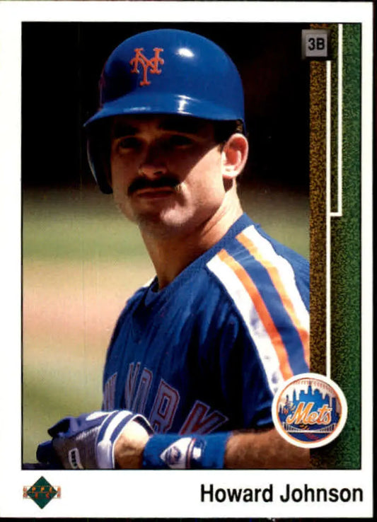 Howard Johnson in New York Mets uniform on 1989 Upper Deck baseball card